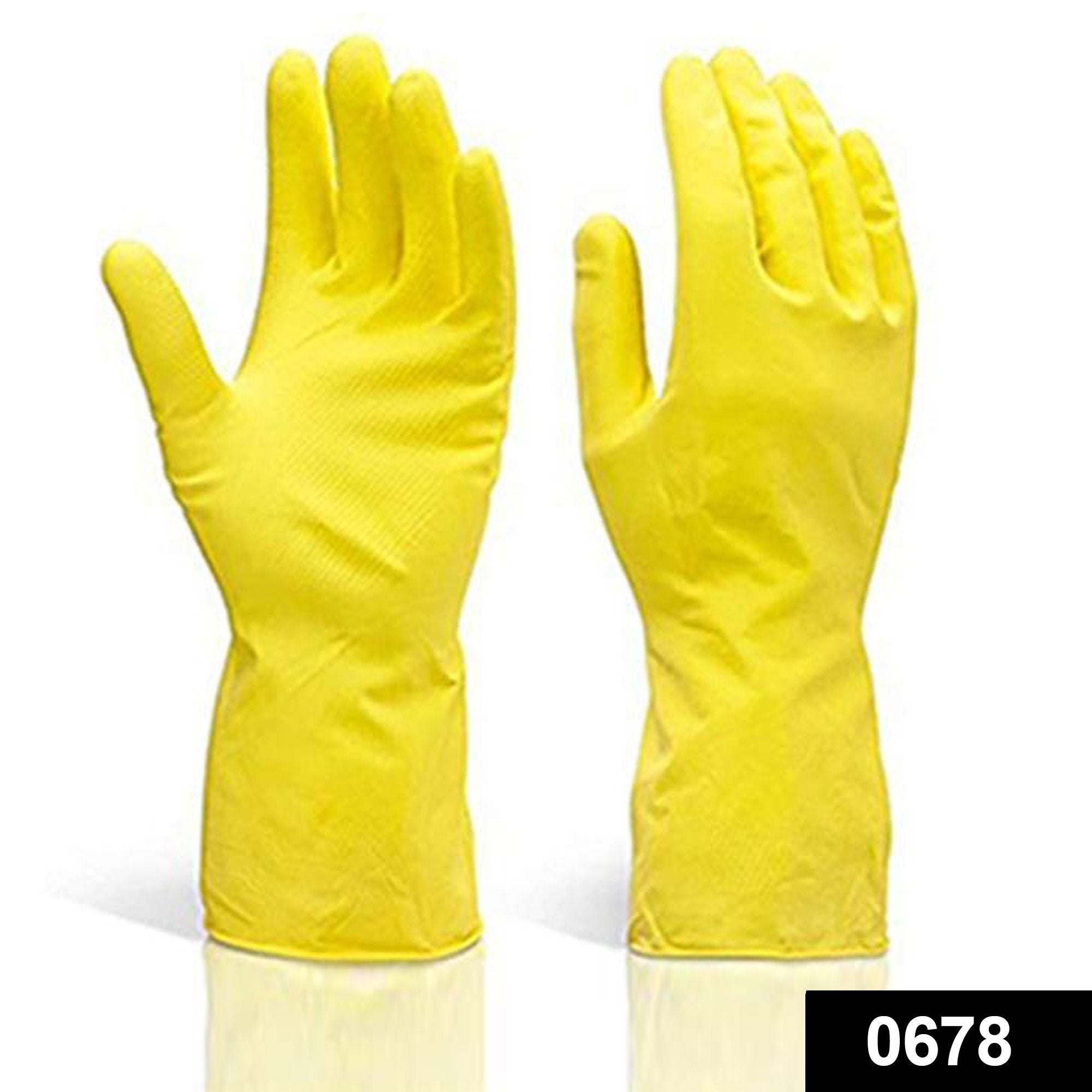 0678 Multipurpose Rubber Reusable Cleaning Gloves - SkyShopy 0678 Multipurpose Rubber Reusable Cleaning Gloves - SkyShopy